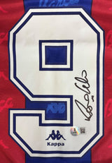 Ronaldo Signed Barcelona Red Kappa Soccer Jersey BAS