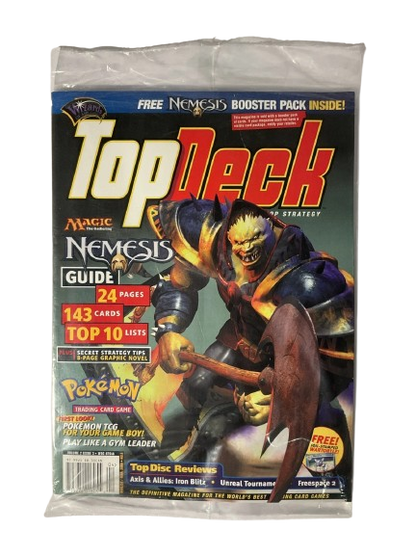 Top Deck Magazine March 2000 Volume 2 Issue 3 Sealed With Wartortle Promo And MTG Nemesis Booster