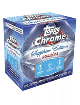 2023-24 Topps Chrome Uefa Club Competitions Sapphire Box