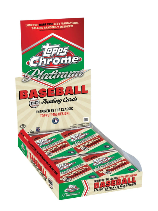 2025 Topps Chrome Platinum Baseball Hobby Box 12 Box Case