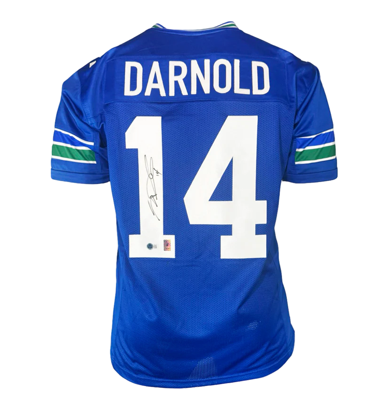 Sam Darnold Signed Autographed Seattle Seahawks Custom Jersey (Beckett Coa)