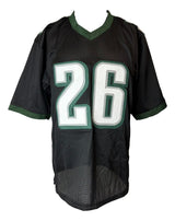 Saquon Barkley Philadelphia Signed Black Football Jersey PSA/DNA