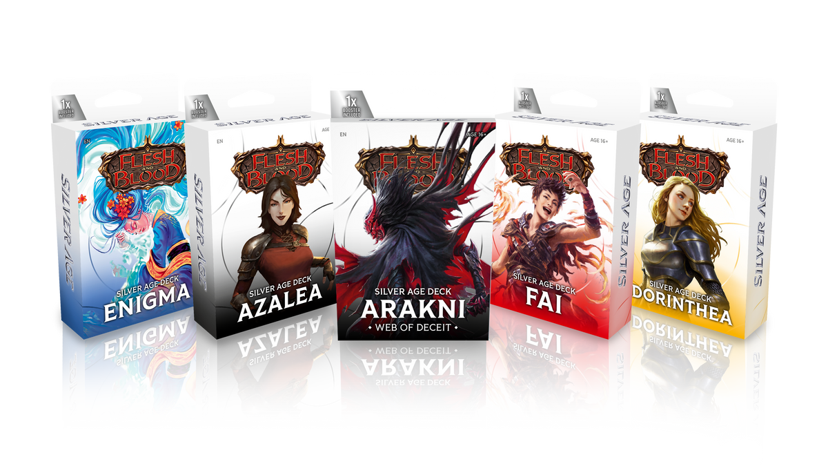 Flesh And Blood TCG - Silver Age - Chapter 2 - Counter Display Unit (10X Decks)