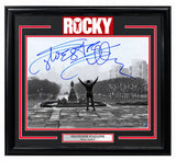 Sylvester Stallone Signed Framed 16x20 Rocky B&W Art Museum Photo ASI