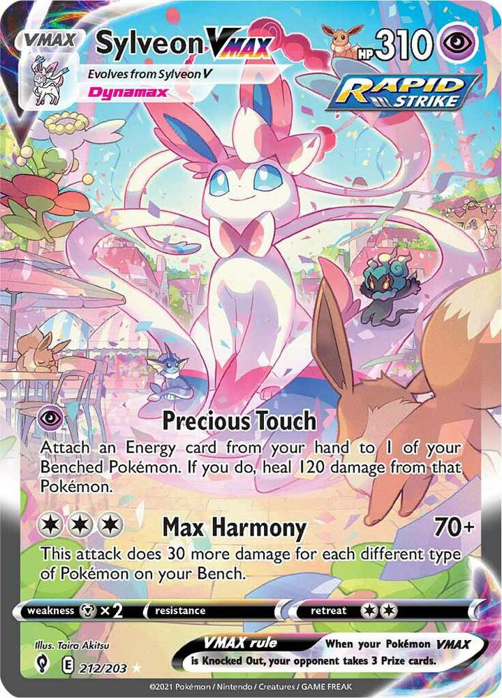 Sylveon Vmax (Alternate Art Secret) - Swsh07: Evolving Skies (Swsh07)