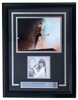 Taylor Swift Signed Framed RARE Heart Drawn Insert w/ 8x10 Smoke Photo PSA/DNA