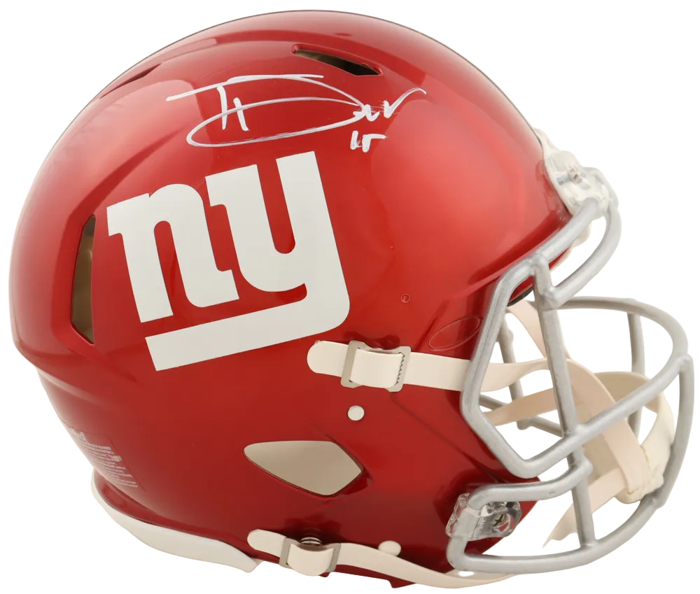 Tommy Devito Autographed Signed Full Size Authentic On-Field Giants NFL Speed Helmet (Beckett)