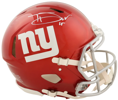 Tommy Devito Autographed Signed Full Size Authentic On-Field Giants NFL Speed Helmet (Beckett)