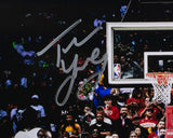 Trae Young Signed Framed Hawks 16x20 Basketball Game Winner Photo LE Panini