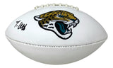 Travis Hunter Signed Jacksonville Jaguars Logo Football BAS
