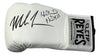 Mike Tyson Evander Holyfield Signed Left Hand White Cleto Reyes Boxing Glove JSA