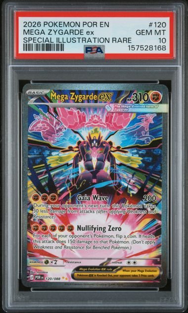 Mega Zygarde Ex Pokémon Perfect Order Special Illustration Rare #120/088 PSA 10