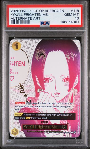 You'll Frighten Me... - The Azure Sea's Seven (Op14) - 2026 One Piece - PSA 10