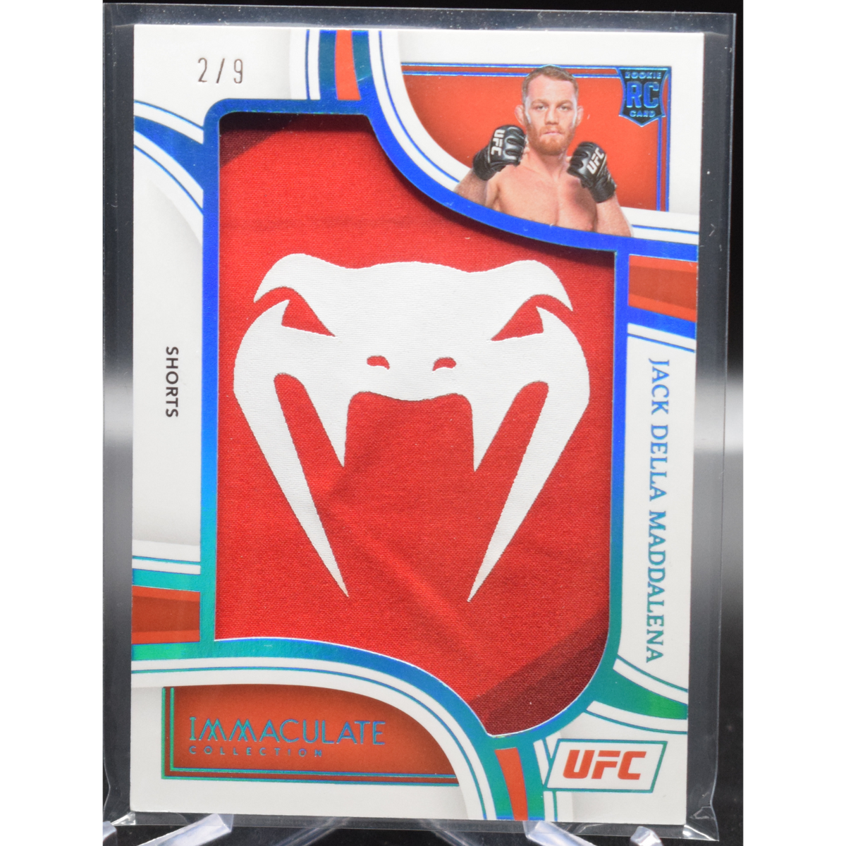 2023 Panini Immaculate UFC - Jack Della Maddalena Jm-Jdm - Jumbo Mem Shorts /9