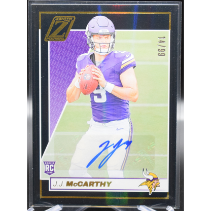 2024 Panini Zenith Football - Jj Mccarthy 135 - Auto /99