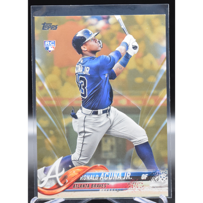 2018 Topps Update Baseball - Ronald Acuna Jr Us250 - Gold /2018