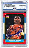 Dominique Wilkins Signed 1986 Fleer #121 Hawks Rookie Card PSA/DNA Auto 10