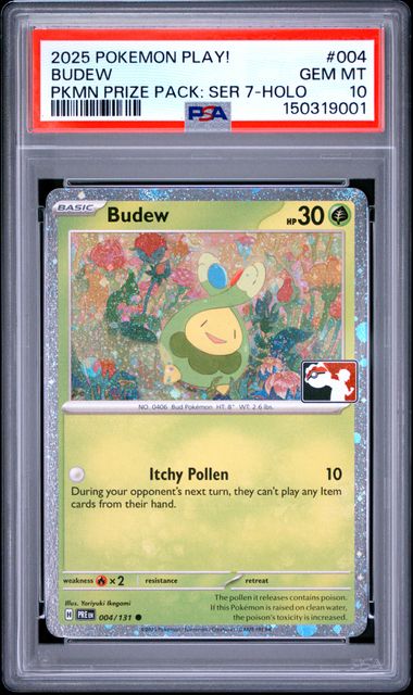 PSA 10 Budew Play! Pokemon Prize Pack